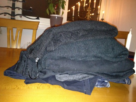 Vi packar vårt pick å pack, även det glämda som grannen torkat och vikt...